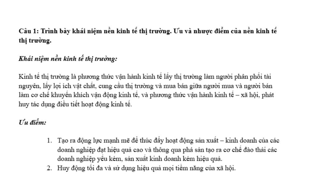 Đề thi tự luận và gợi ý dàn ý trả lời điểm cao