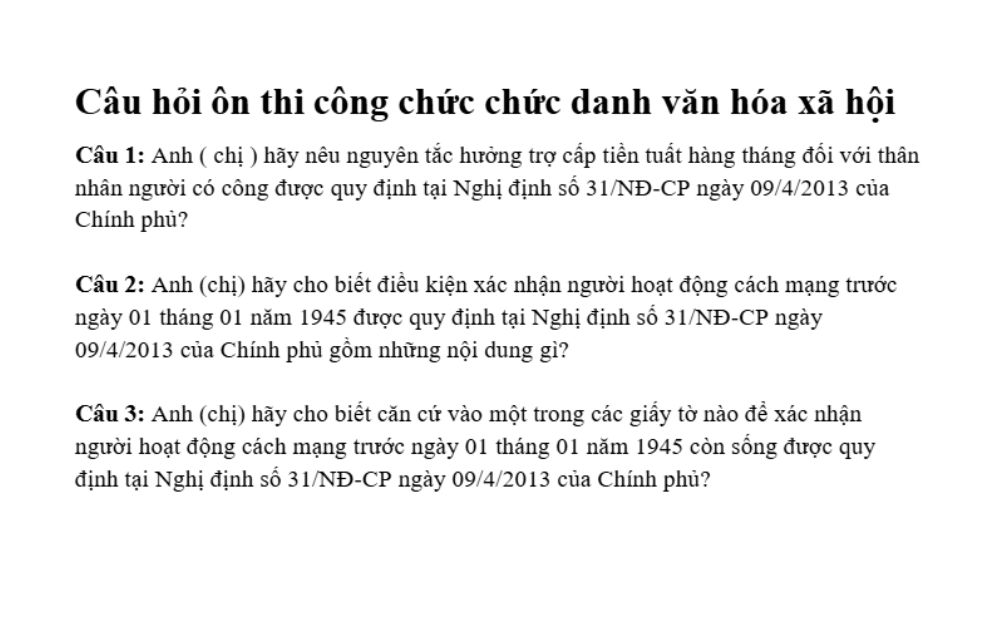 Đề thi môn chuyên ngành văn hóa xã hội (vòng 2)