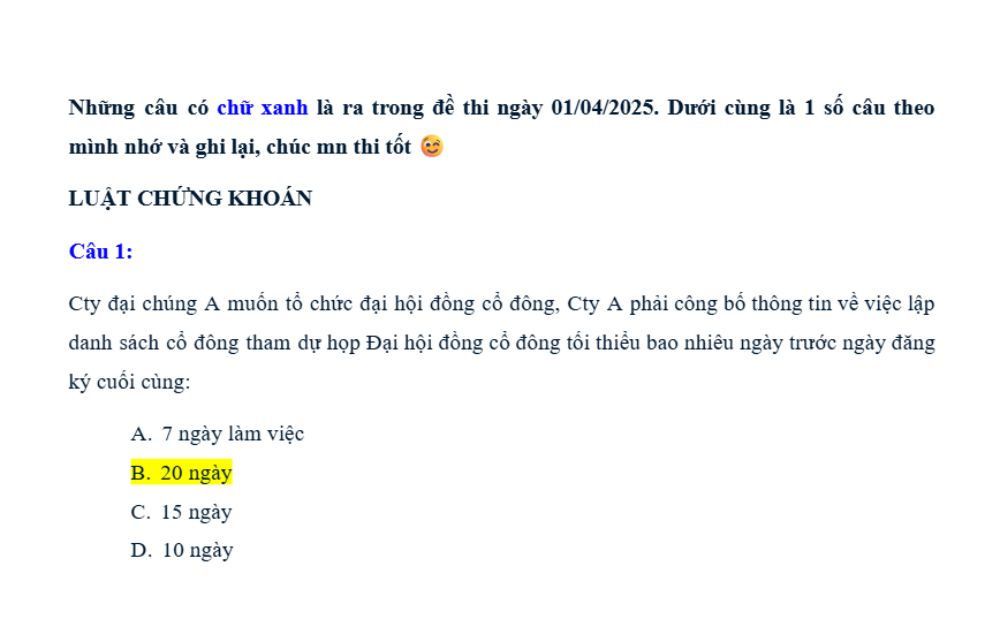 ĐỀ CƯƠNG THI MÔN PHÁP LUẬT VỀ CHỨNG KHOÁN