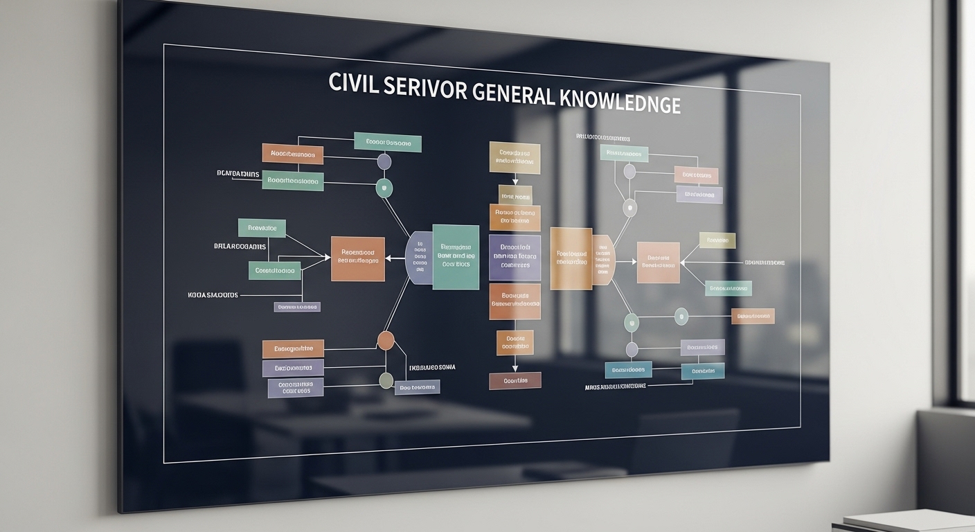Sơ đồ cấu trúc đề thi kiến thức chung viên chức, giúp thí sinh nắm vững kiến thức trọng tâm.