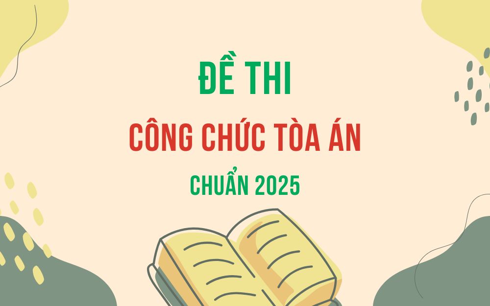 Đề thi công chức toà án
