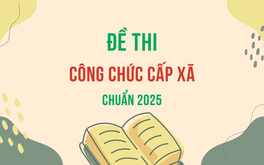 Đề thi công chức cấp xã